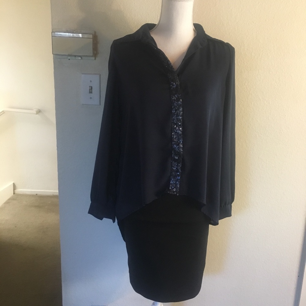 Button Down Chiffon Top - image 4